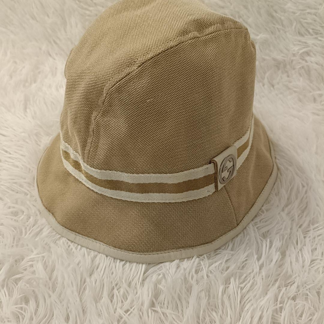 Gucci Bucket Hat GG Beige Size L Women Authentic thumbnail 22