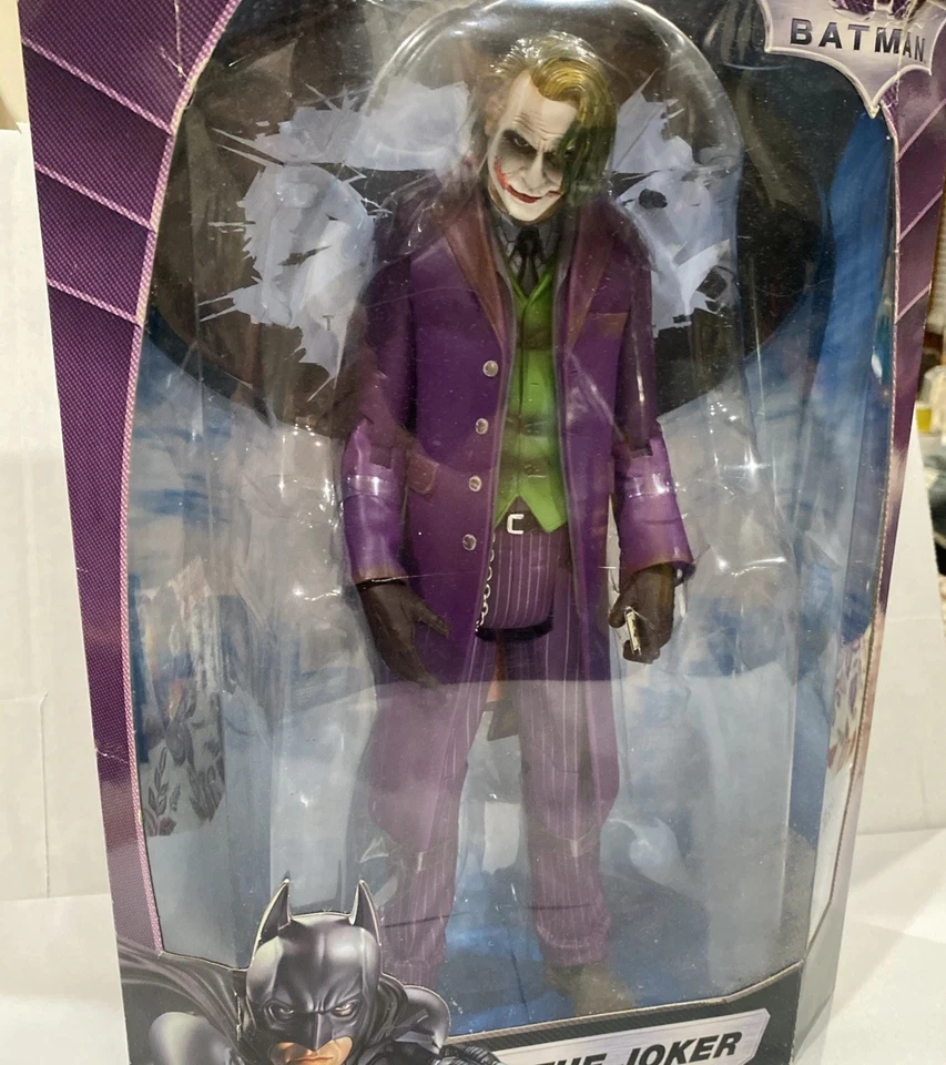 Figura de acción de la película Batman The Joker 2008 DC Comics Toys R Us exclusiva de Mattel Foto 4 de 4