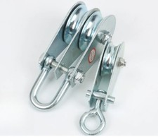 Heavy-duty Pulley with Steel Wire Rope or Nylon Rope, Featuring A Hook