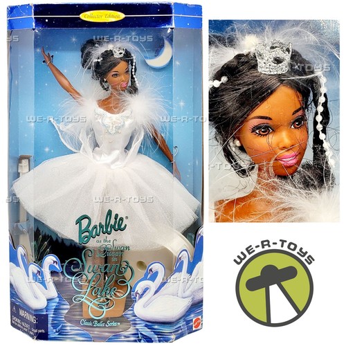 Barbie as the Swan Queen in Swan Lake Doll African American 1997 Mattel 18510