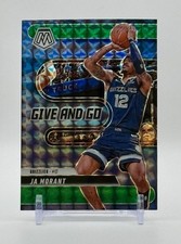 2024-25 Panini Mosaic Ja Morant Green Mosaic Give and Go #3