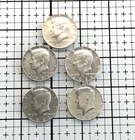 Kennedy Half Dollar - 40% Silver. 1967 & 1968   (1 LOT OF 5)     LOT A