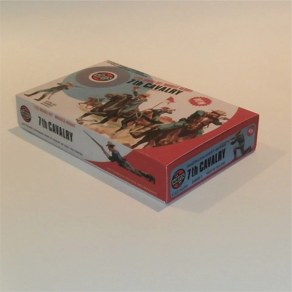 Airfix Empty Western Series 7th Cavalry Target Logo Repro Box 1:32 Scale #51469 - image 2 of 4