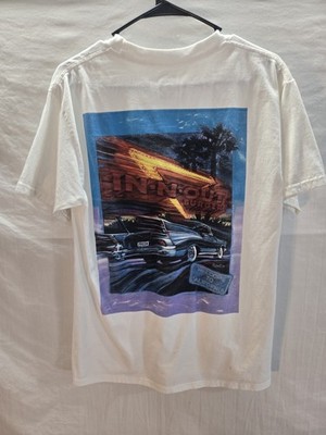 In N Out Burger Southern California Medium White Double Sided T-Shirt 
