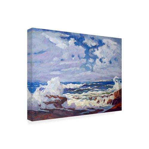 David Lloyd Glover A Cloudy Sky Pacific Grove Canvas Wall Art for Living Office - Picture 2 of 4