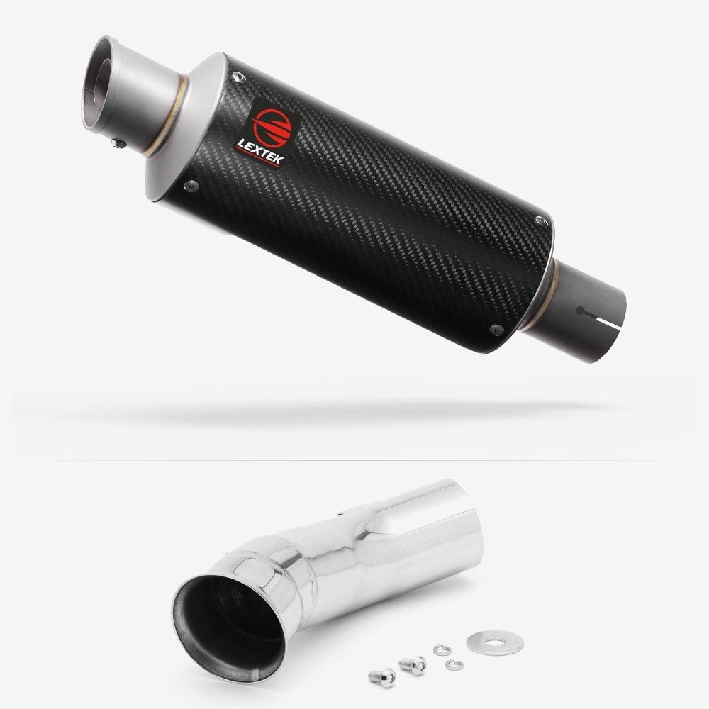Lextek GP8C Stubby Exhaust 240mm with Link Pipe for KTM 790 Duke (18-21)