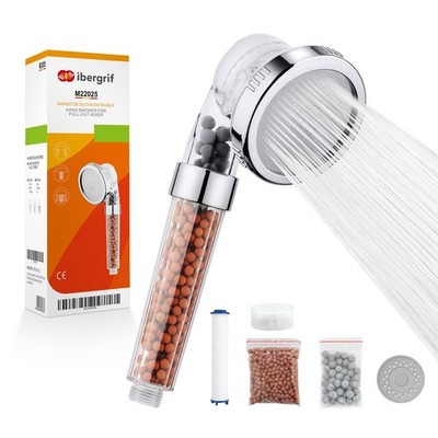 Duschkopf Wassersparend mit Filter Hochdruck Handbrause mit 3 Strahlarten & Anti