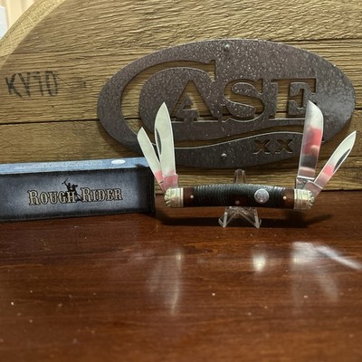 Rough Ryder Sawcut Bone Jumbo Congress 4 Blade RR527 Knife