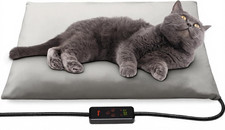 Small Pet Heating Pad, 6 Adjustable Temperature Dog Cat Heating Pad with Timer,