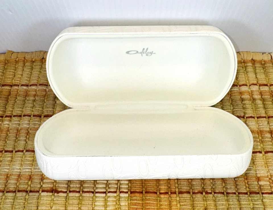 Gafas de sol Oakley "SOLO ESTUCHE" blancas en relieve logotipo O cubierta dura grande Foto 4 de 4