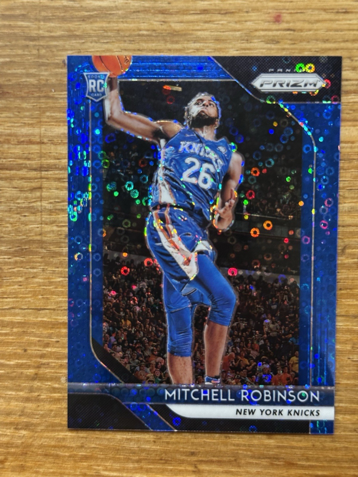 MITCHELL ROBINSON 2018-19 Panini Prizm BLUE FAST BREAK PRIZM RC /175 #227 NYK