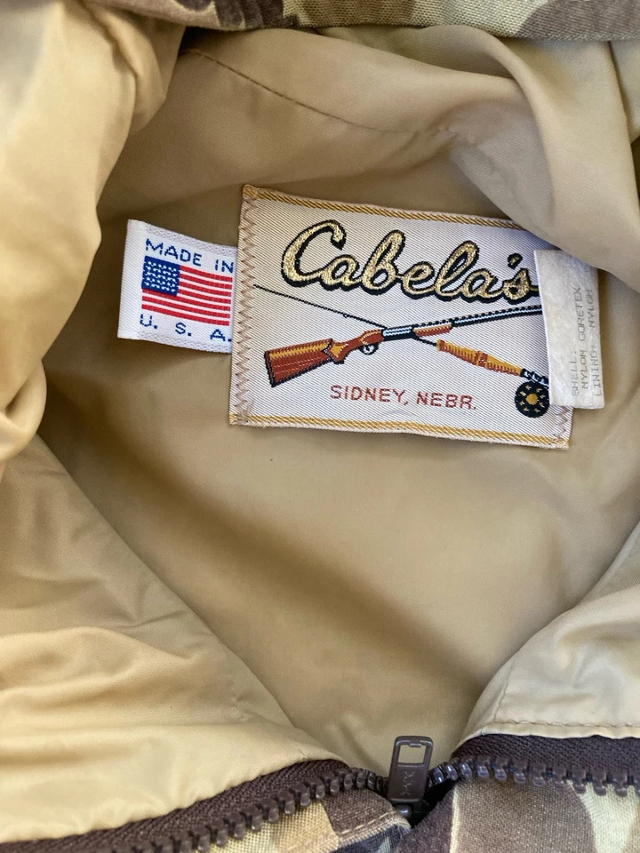 Vintage Cabela’s Gore-Tex Duck Hunting Suit Frog Skin Camo XL Jacket And Pants - Image 2 of 4