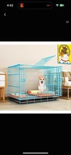Simple Deluxe 36-Inch Dog Cage with Double Divider for Medium Large