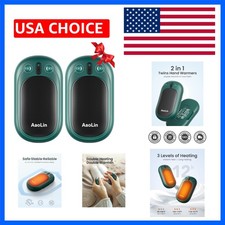 AI Hand Warmers Rechargeable, 2 Pack Electric Hand Warmers Reusable, 12Hrs Lo...