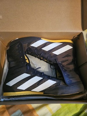 Adidas Box Hog 4 Box- und Ringerschuhe Gr. UK 13 US 13,5 schwarz gelb