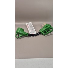 Everdevelop RV Adapter 50 Amp Male to 30 Amp Female 14-50P to TT-30R Green 125V