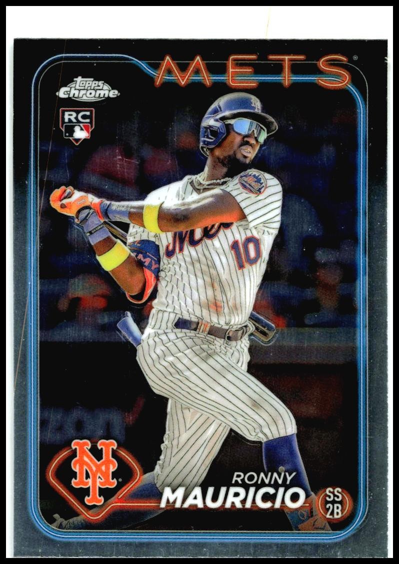 2024 Topps Chrome #28 Ronny Mauricio Rookie New York Mets