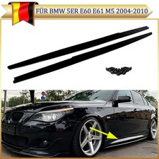 Seitenschweller Sideskirt Glanz Schwarz für BMW 5er M5 E60 E61 M Paket 2004-2010