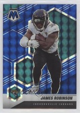 2021 Panini Mosaic Blue Mosaic Prizm 37/99 James Robinson #99 06t1