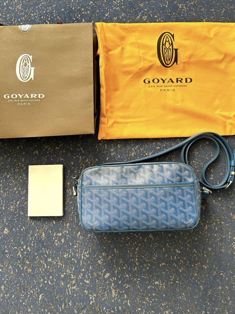 Goyard Cap Vert Tote in Blue Preowned Luxury Handbag