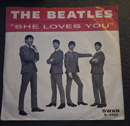 The Beatles "She Loves You" / "I’ll Get You" Swan S-4152-S 45 RPM w/ Picture...
