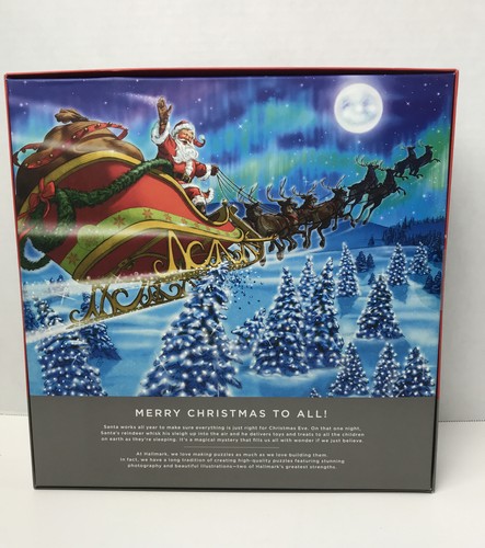 HALLMARK Feliz Navidad a Todos Santa Trineo Puzzle 550 piezas 18 x 24 (2 promedio) - Imagen 2 de 5