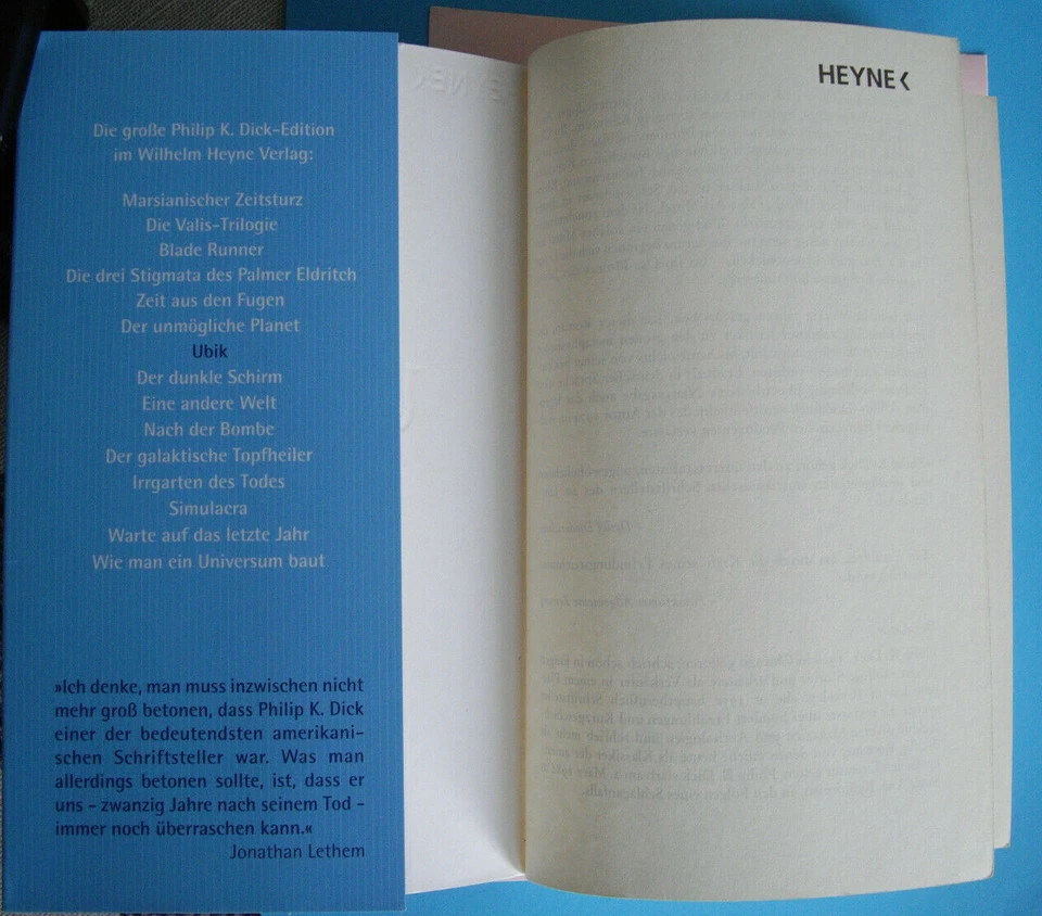 Ubik - Philip K. Dick science fiction Heyne 2007 Ouvrage écrit en allemand - Photo 4/4