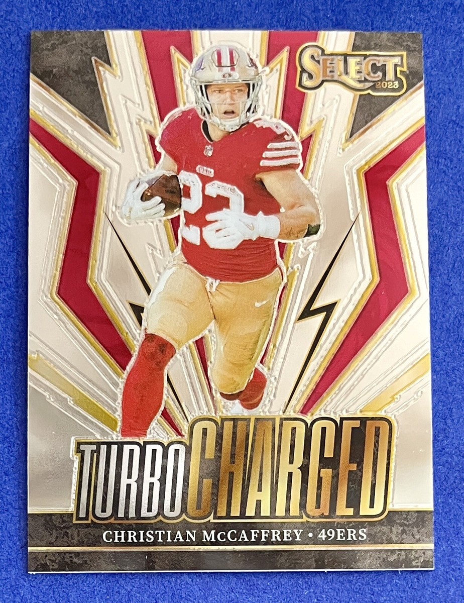 Christian McCaffrey 2023 Panini Select TURBO CHARGED INSERT Card