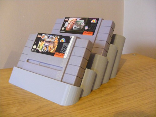 SNES Super Nintendo Cartridge Stand. Snes PAL / NTSC Cartridge holder. Retro - Picture 9 of 11