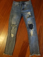 Urban Outfitters BDG Distressed Crop TWIG High Rise Jeans Size 25