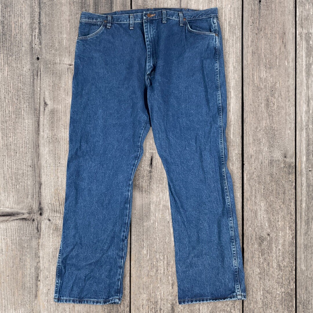 Vintage Y2K Wrangler Relaxed Fit Jeans 44x30 Mens Blue Denim