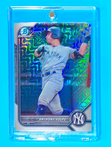 Anthony Volpe RARE ROOKIE MOJO REFRACTOR INVESTMENT CARD SSP CHROME ROY MINT - Picture 4 of 10
