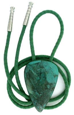 103 Carat Spiderweb Turquoise Cabochon Cab Gemstone Bolo Tie EPBT211/12024