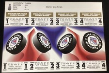 1994 Stanley Cup Tickets Full Nr Mint Uncut NY Rangers Home Games 1–4￼ Hockey