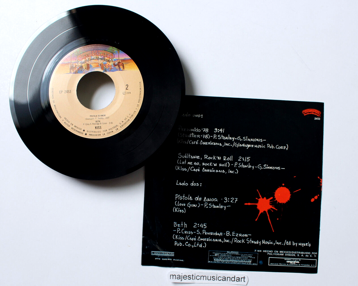 RARE ORIGINAL 1978 KISS STRUTTER 78 EP 7