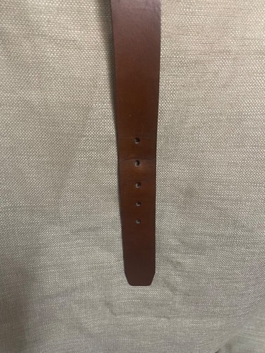 Calvin Klein CK Brown Leather Belt used worn XL - Picture 3 of 20
