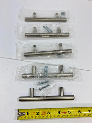 Anvil Mark 2491940 CABINET PULL BAR 5 3/8 x 3'' SATIN NICKEL (5 Pack) - NEW