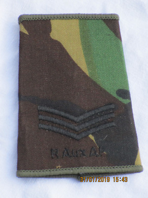 Rangschlaufe:Sergeant, Royal Auxiliary Air Force, DPM ,Einzelstück, R AUX A F