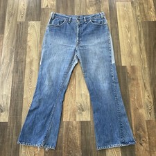 Levi  s 646 Big E Orange Tab Flare Jeans Men W35 L29 Vintage  READ