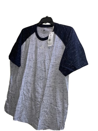 Adidas Mel Gray/ black crew neck raglan sleeves Sz xL logo graphic for Men