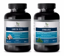Energy booster - GREEN TEA EXTRACT – SPIRULINA COMBO - green tea loose leaf