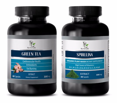 Energy pills - GREEN TEA EXTRACT   SPIRULINA COMBO - green tea extract