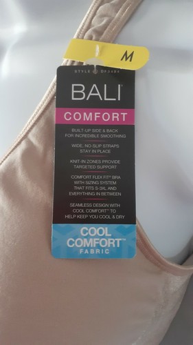 Bali Bra Nude Medium No Wire No Pad Comfort Flex Fit Style DF3484 - Picture 5 of 8