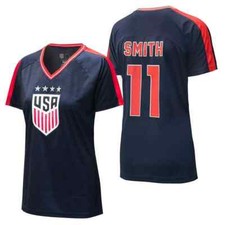 USA Soccer Women's World Cup Sophia Smith USWNT Game Day Jersey Sz Large Navy