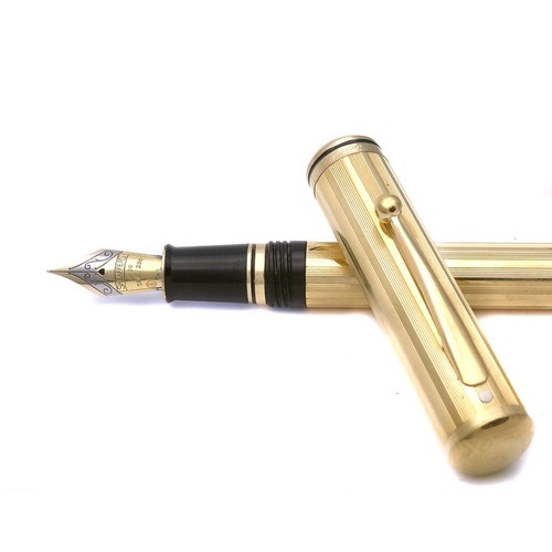 Penna stilografica Sheaffer Grand Connaisseur modello 822 placcata oro usata - Picture 5 of 6