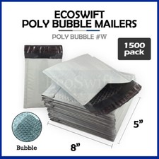 1500 000 4x8 EcoSwift Poly Bubble Padded Envelopes 5 x 8 X-Wide Mailers Bags