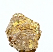 raw diamond 0.94tcw brownish yellow sparkling natural irregular shape for ring