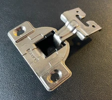 MEPLA Hinge 698.256.50.00 with 510.356.00.25 Base Plate – Nickel Plated - TIGHT