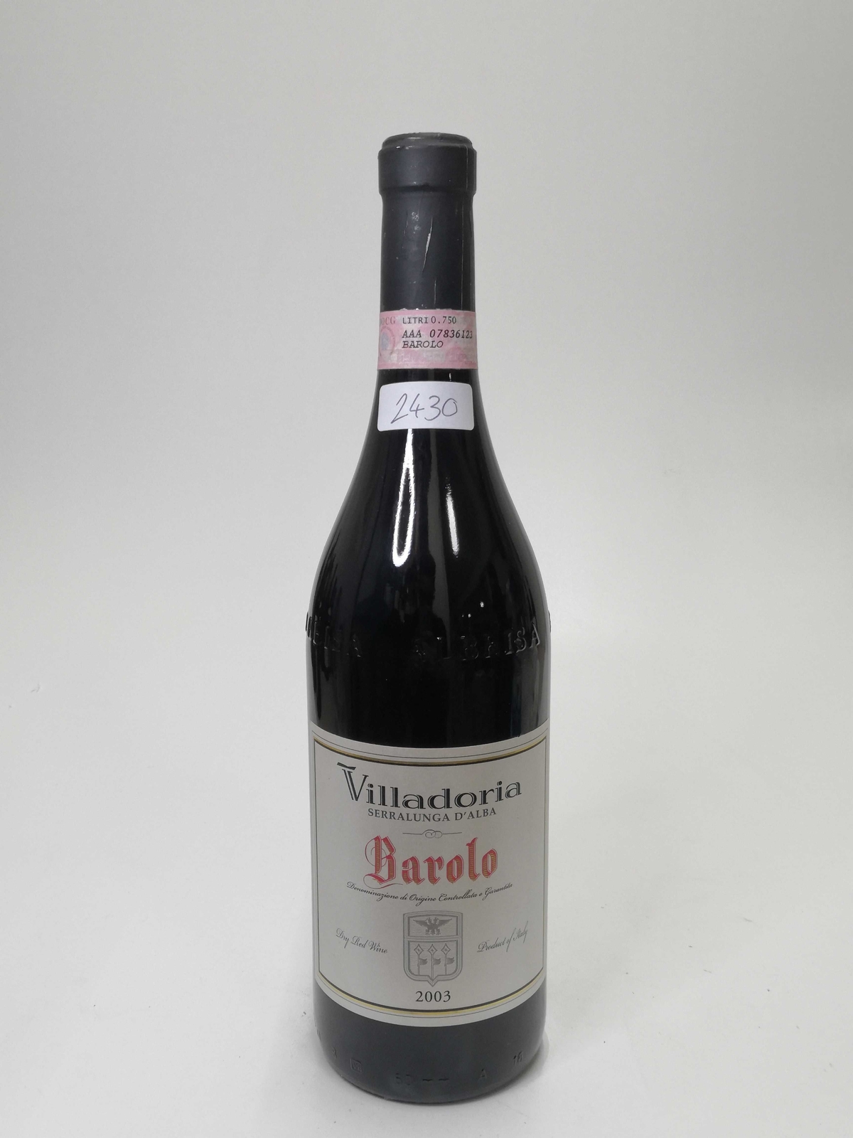 Vintage Bottle - Villadoria Barolo DOCG 2003 0,75 lt. - COD. 2430