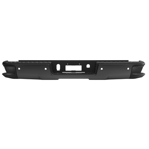Black Rear Bumper for 2014-18 Chevrolet Silverado GMC Sierra 1500 w/ Sensor Hole - Picture 3 of 11